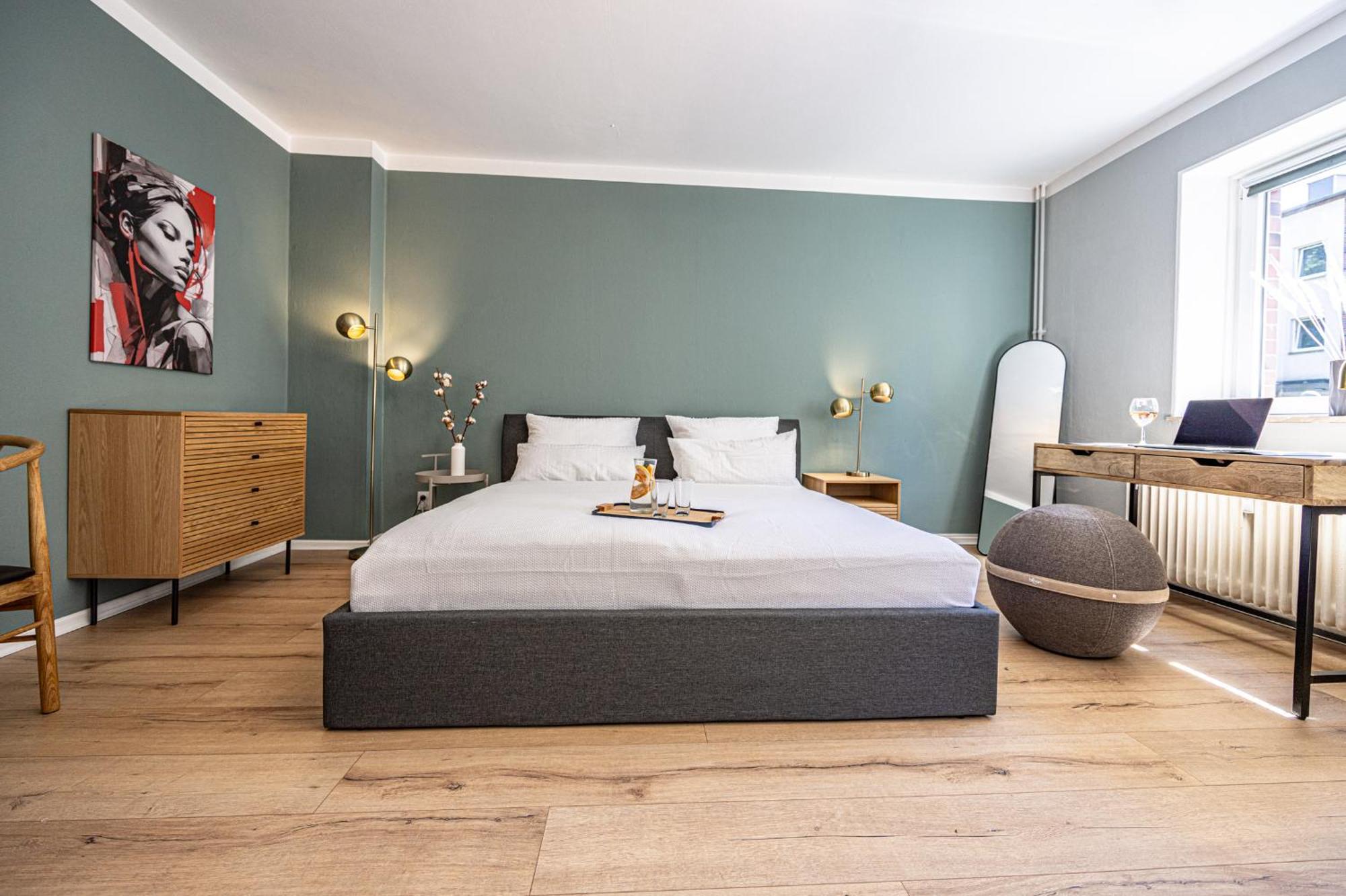 Have-A-Nice-Stay - Nahe Bahnhof Ahrensburg - 20 Minuten Nach Hamburg - Trotzdem Ruhig Gelegen - 6 Minuten Zu Fuss Ins Zentrum Ahrensburg - Modern Eingerichtet Luaran gambar