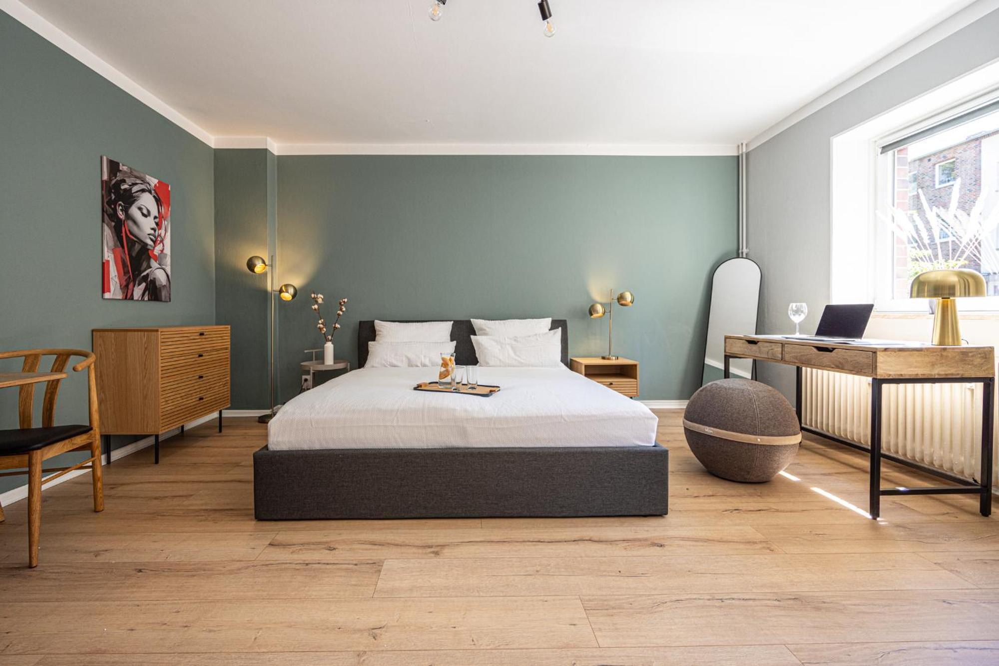 Have-A-Nice-Stay - Nahe Bahnhof Ahrensburg - 20 Minuten Nach Hamburg - Trotzdem Ruhig Gelegen - 6 Minuten Zu Fuss Ins Zentrum Ahrensburg - Modern Eingerichtet Luaran gambar